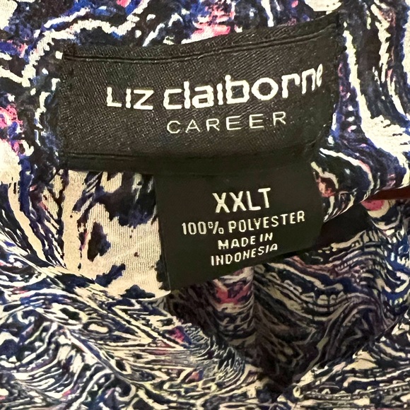 Liz Claiborne Sheer Colorful Tank Top Blouse - Picture 4 of 7